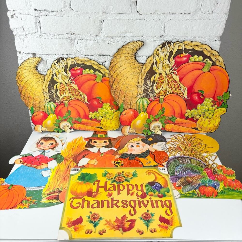 Vintage Paper Thanksgiving Fall Decor